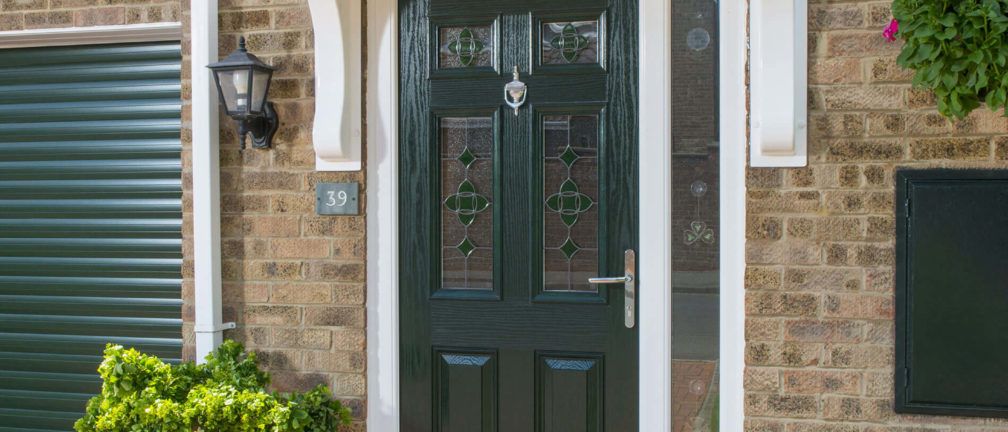 dark green composite Door in kent
