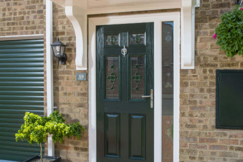 dark green composite Door in kent