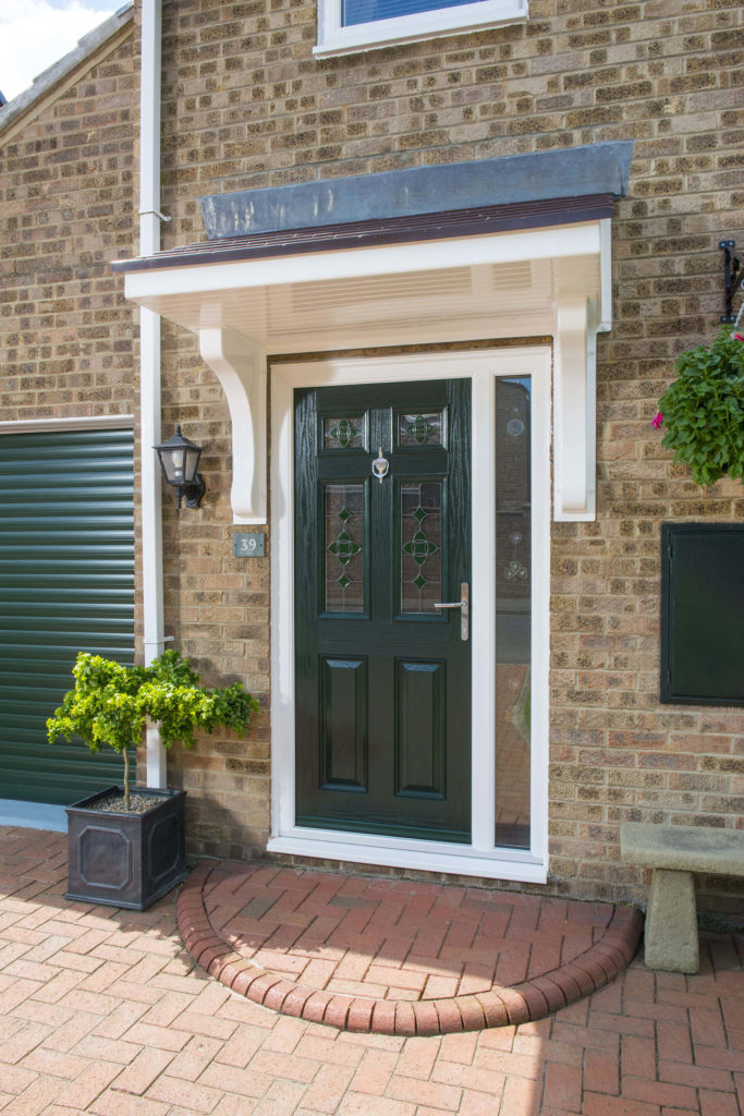 dark green composite Door in kent