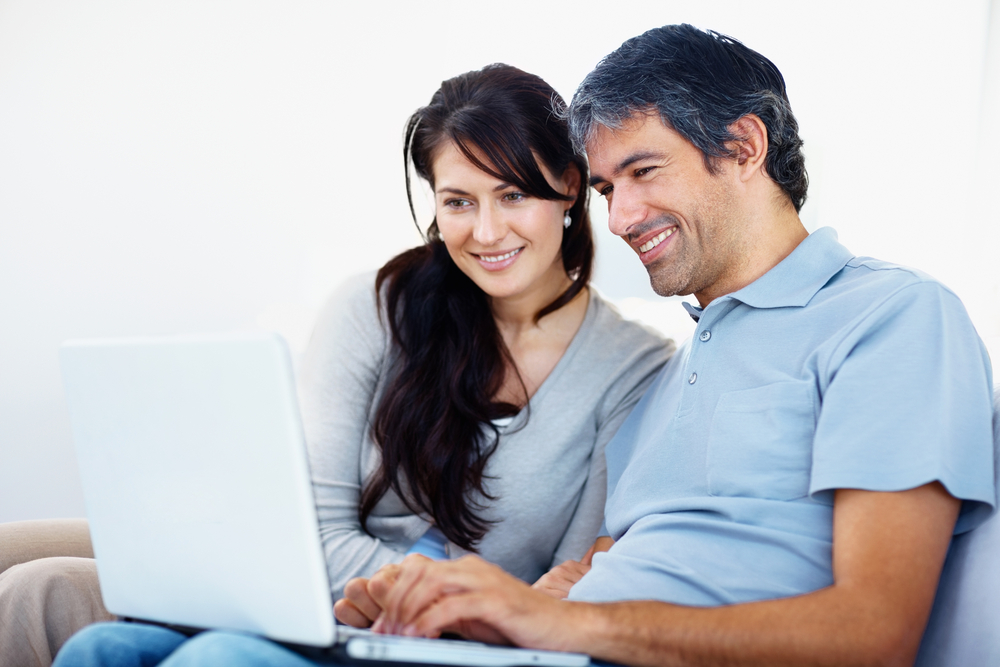 Couple using Laptop-2