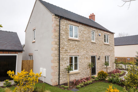 A bricked house with double glazing windows in Edenbridge.
