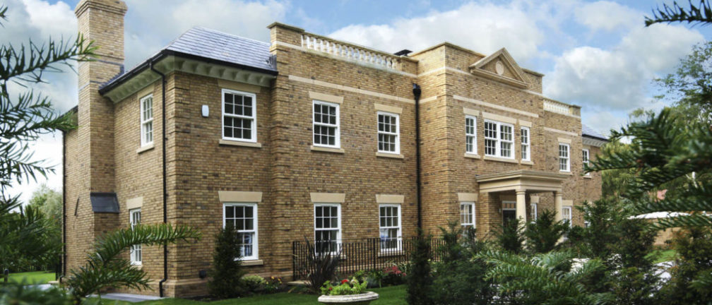 A Victorian style house with double glazing windows.